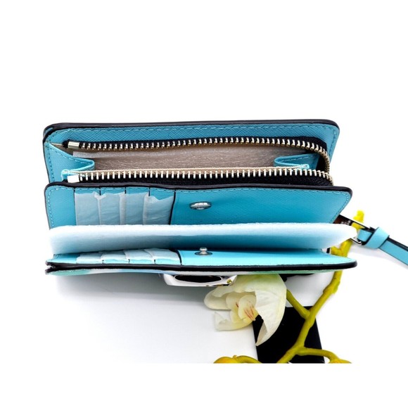 Marc Jacobs THE Snapshot Compact Wallet Blue Multi New GL02304246 - Picture 12 of 16